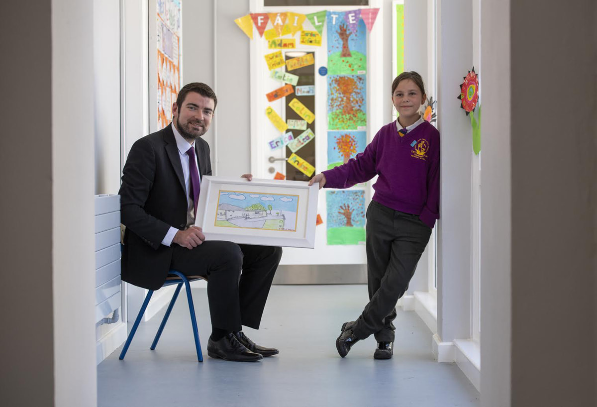 Jelena Semerad Minister Griffin at Refurbishment of Two Mile Community National School